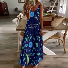 Load image into Gallery viewer, 1 Peter 5:7 Summer Spaghetti Strap Dress
