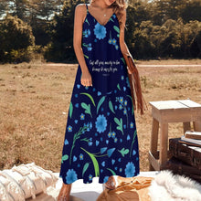 Load image into Gallery viewer, 1 Peter 5:7 Summer Spaghetti Strap Dress
