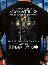 Load image into Gallery viewer, Stand With Christ, the Lion of Judah and His Hated Kings Over The World Tshirt
