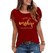 Load image into Gallery viewer, Made For Worship and Love Cowgirl T-Shirt
