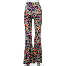 Load image into Gallery viewer, Love Heart Blessed Flare Pants
