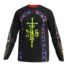 Load image into Gallery viewer, Stained Glass Cathedral Cycling Sports Fit Shirt
